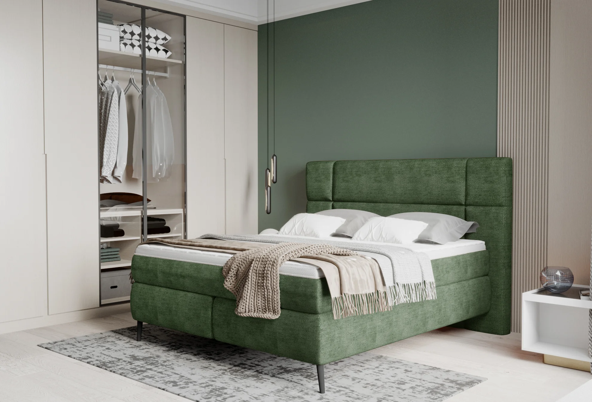 LUCIO boxspring posteľ, doprava zadarmo